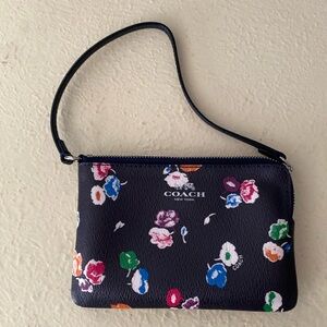 Coach Wildflower zipper wristlet